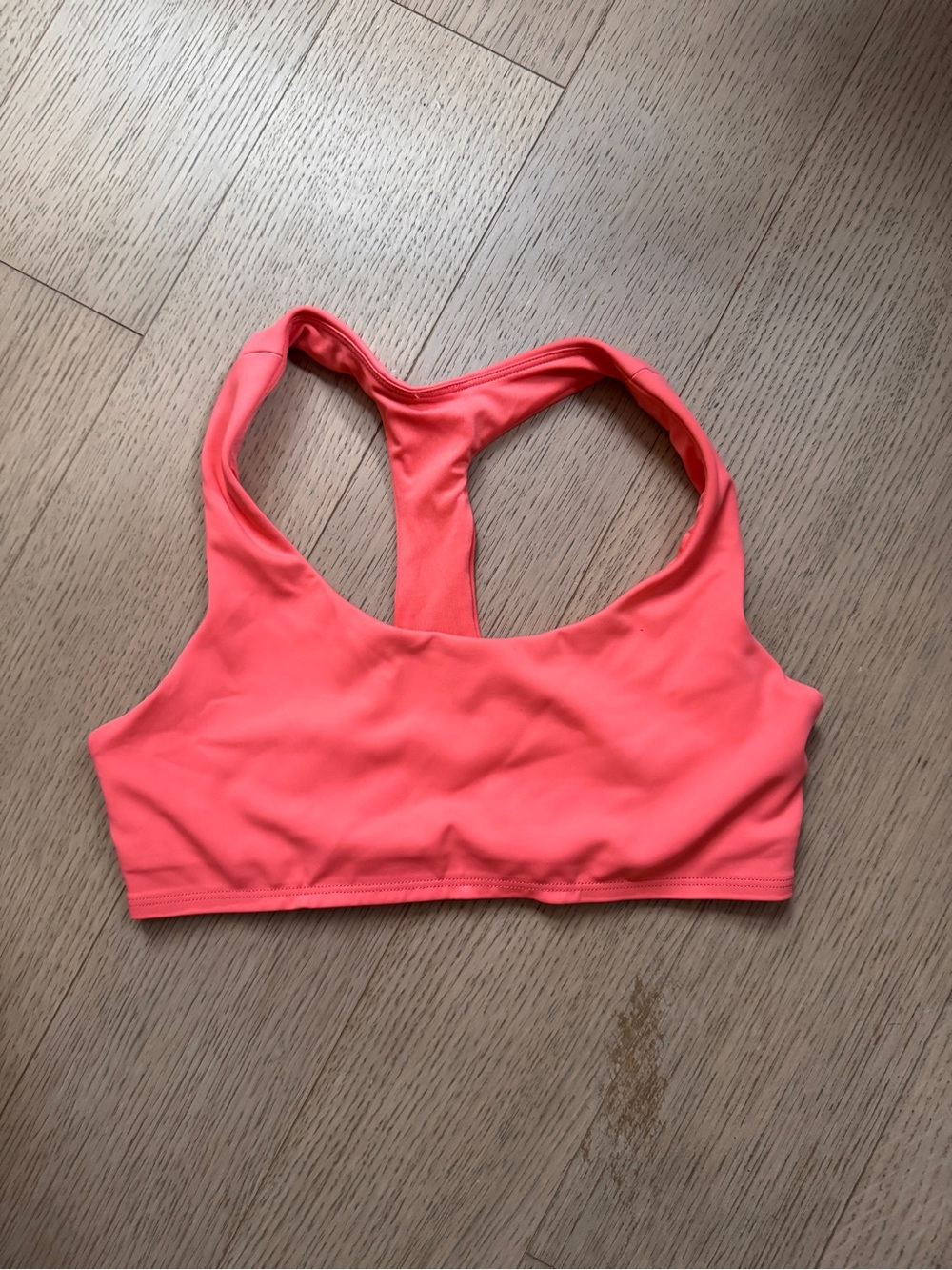 ALO Yoga Coral Pink Racerback Sports Bra